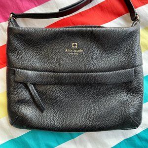 kate spade leather black crossbody purse